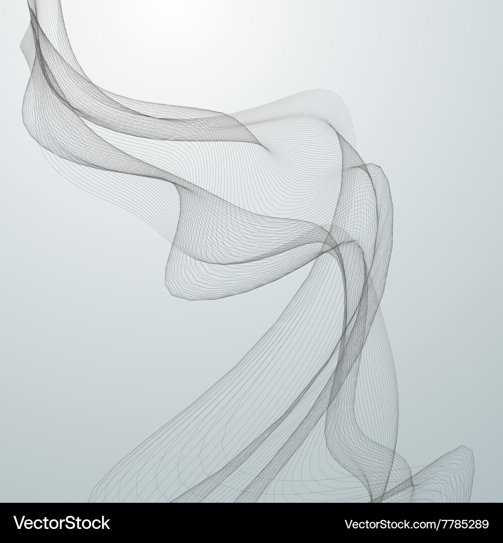 3d abstract digital wave Royalty Free Vector Image