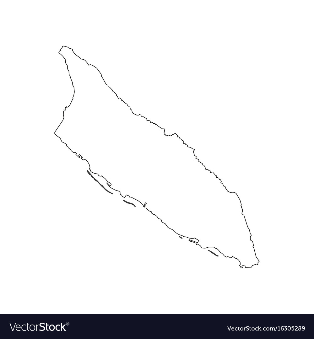 Aruba Outline Map