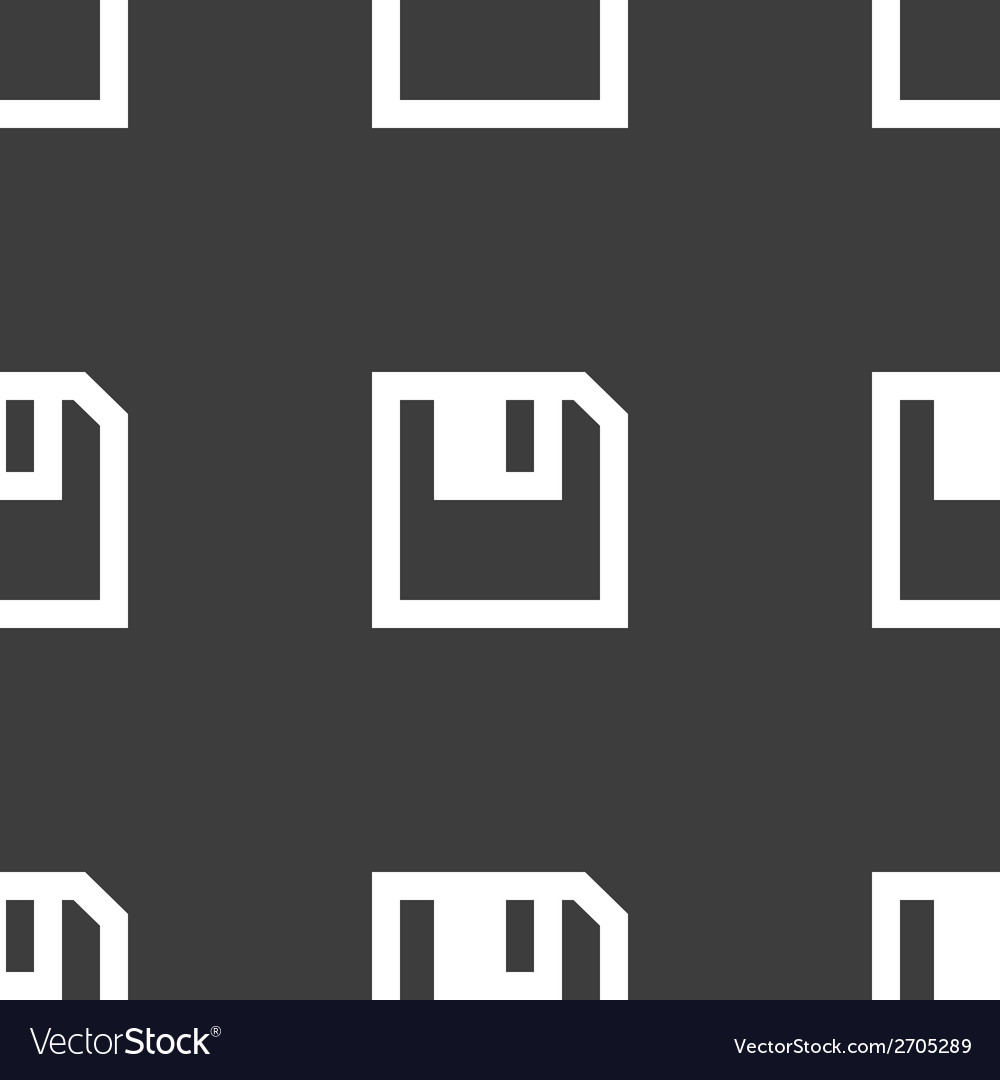 Floppy disk web icon flat design seamless pattern