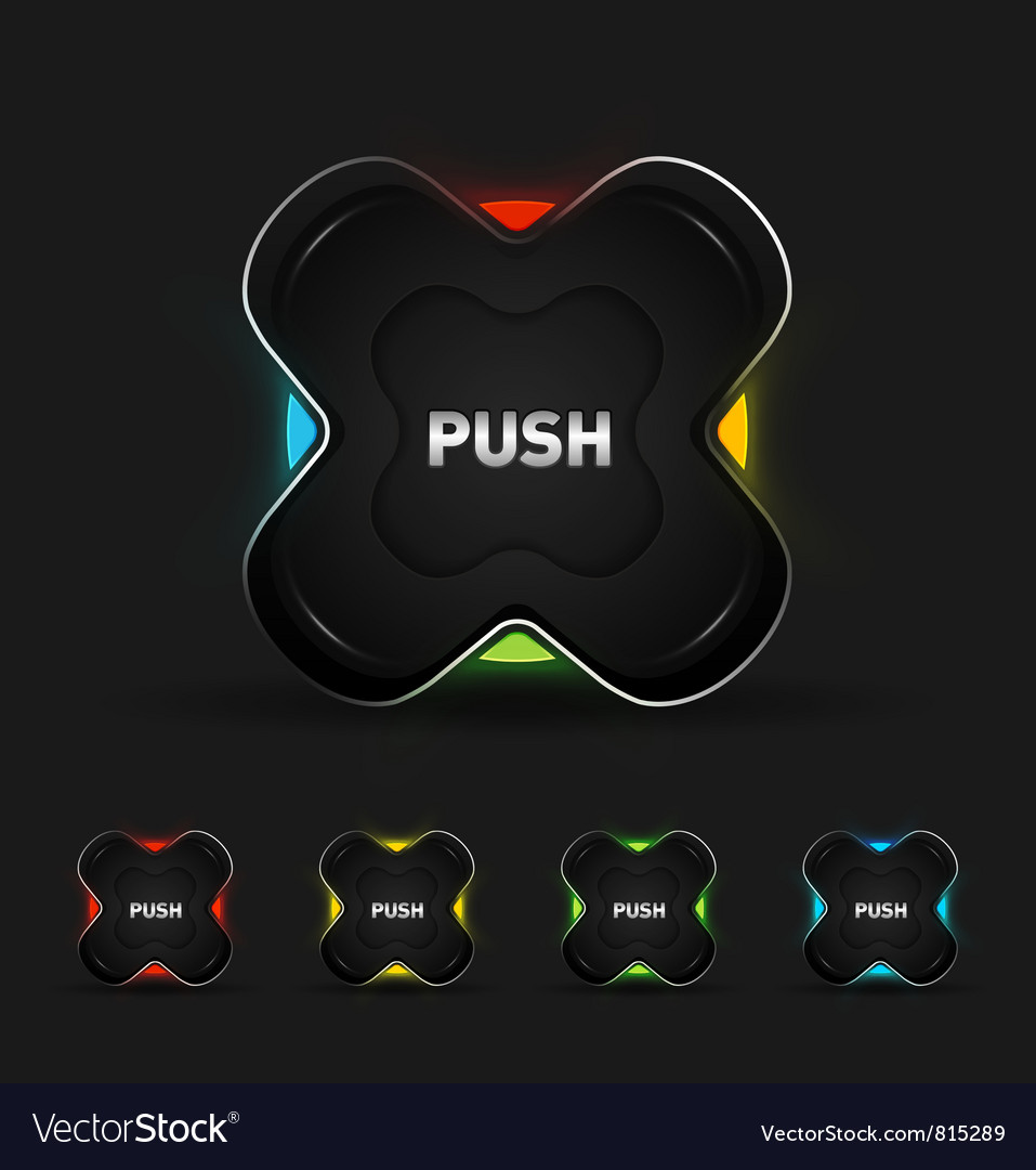 Futuristic button