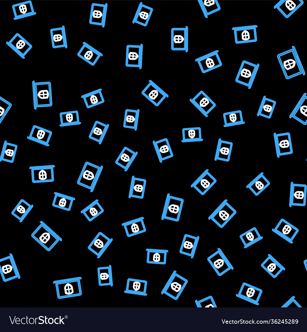 Line server with shield icon isolated seamless