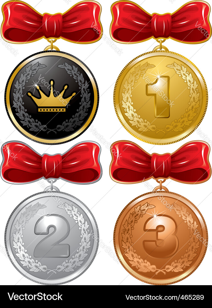 Medals Royalty Free Vector Image - VectorStock