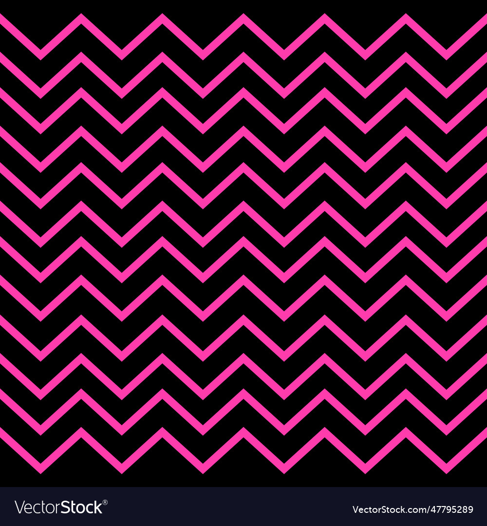 Pink zig zag lines on black pattern texture