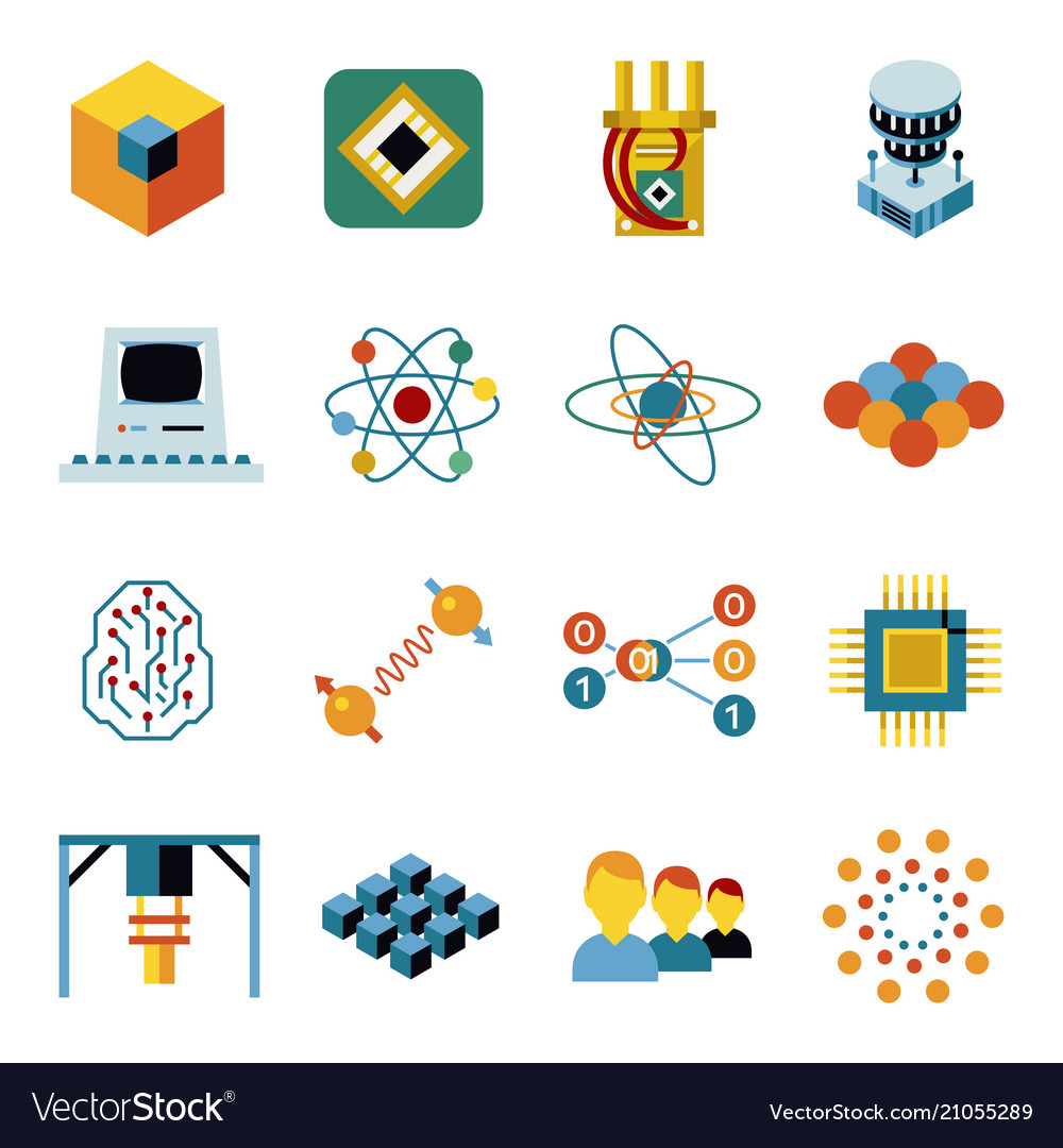 Quantum Computing Icon Set