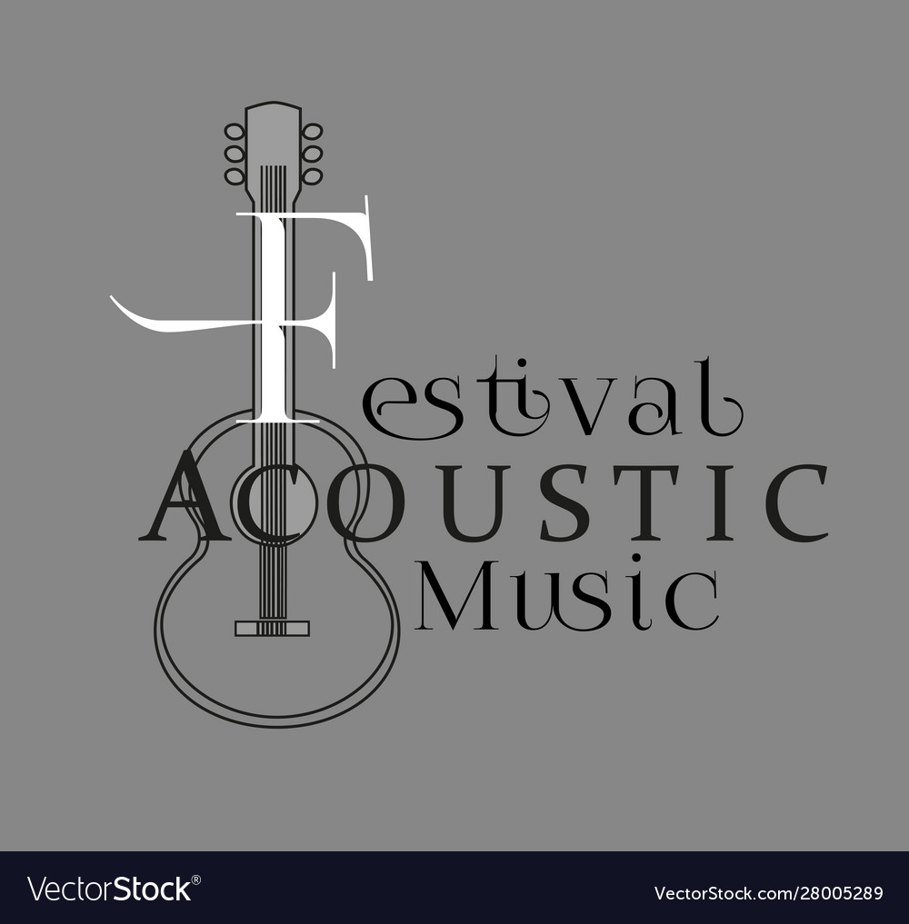 Template design poster acoustic music festival