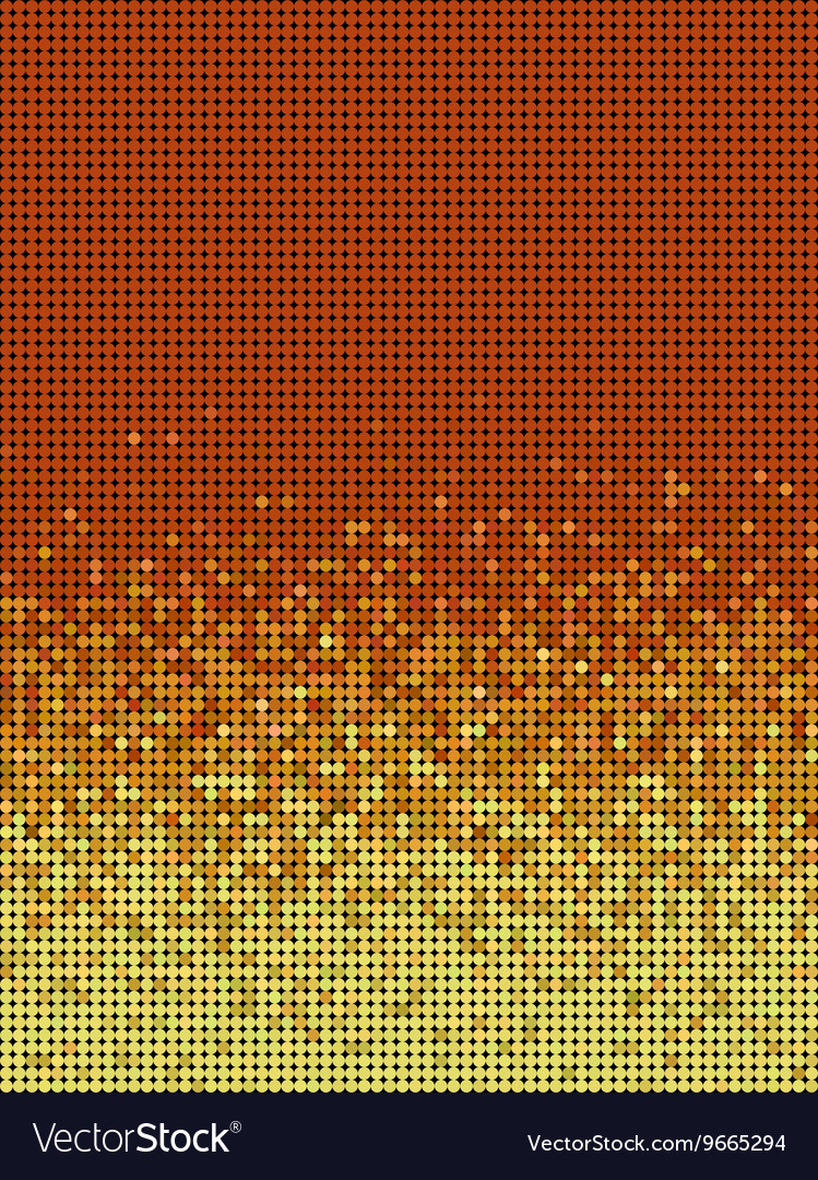 Bubble gradient pattern in orange and yellow