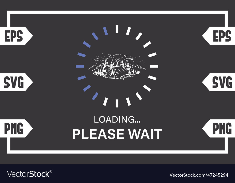 Camping tent loading please wait
