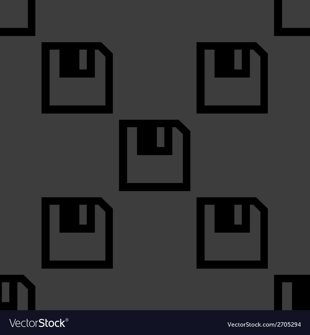 Floppy disk web icon flat design seamless pattern
