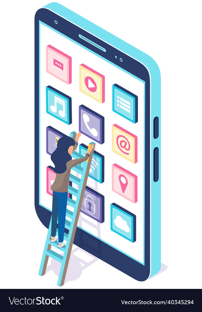 People working with development of mobile program