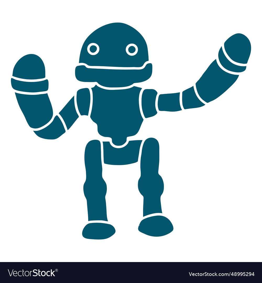 Robot artificial intelligence vector image Robot artificial intelligence