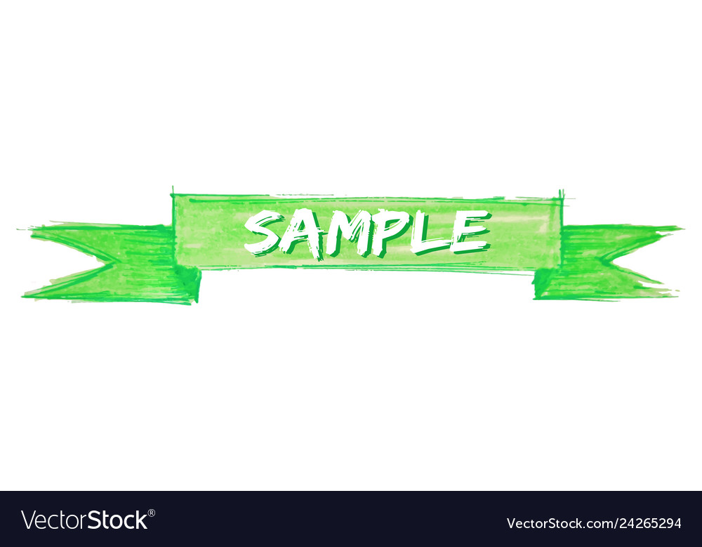 Sample ribbon Royalty Free Vector Image - VectorStock