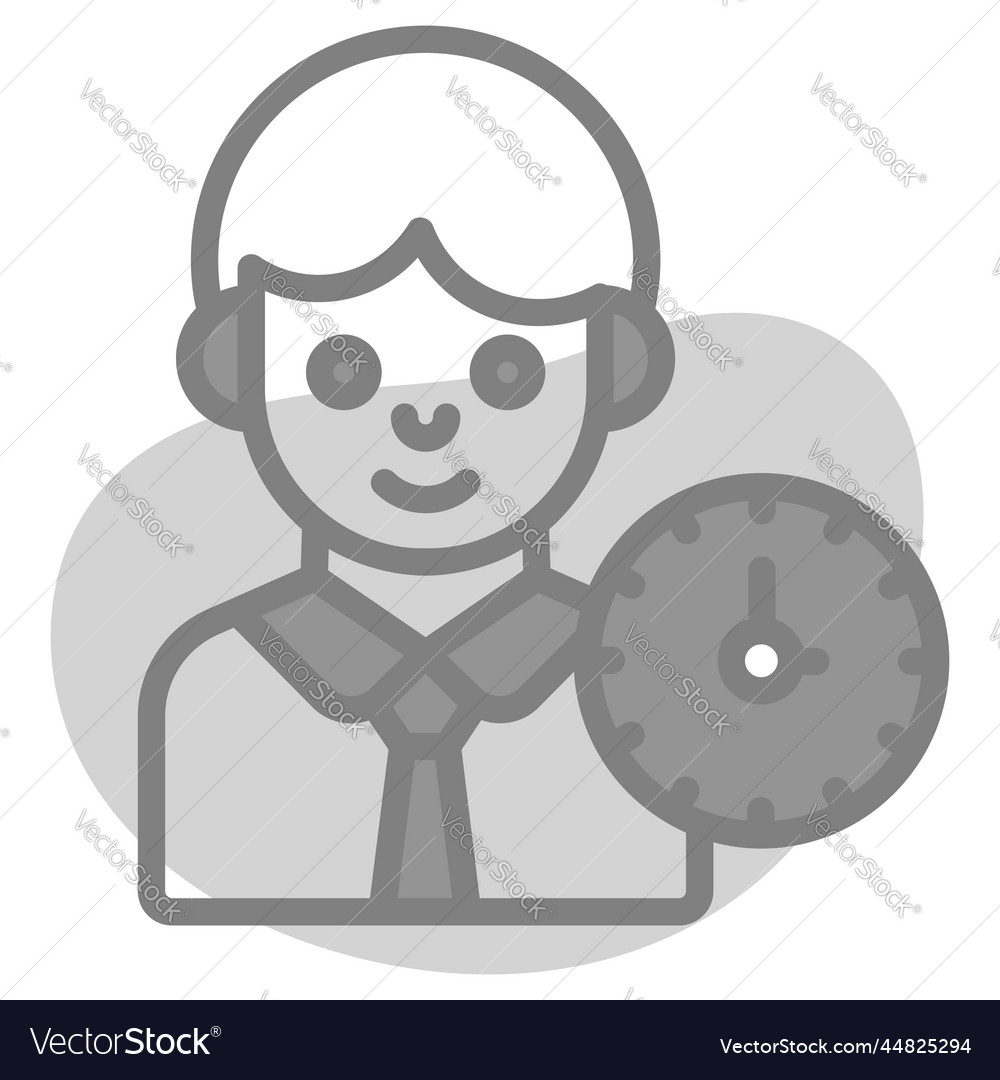 Schedule icon user interface as a simple sign