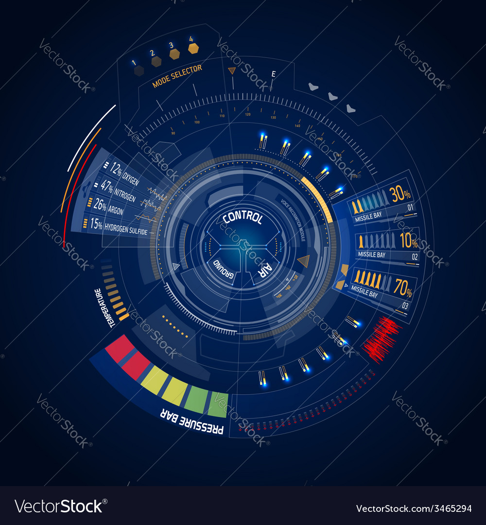 Sci-Fi Virtual HUD Interface
