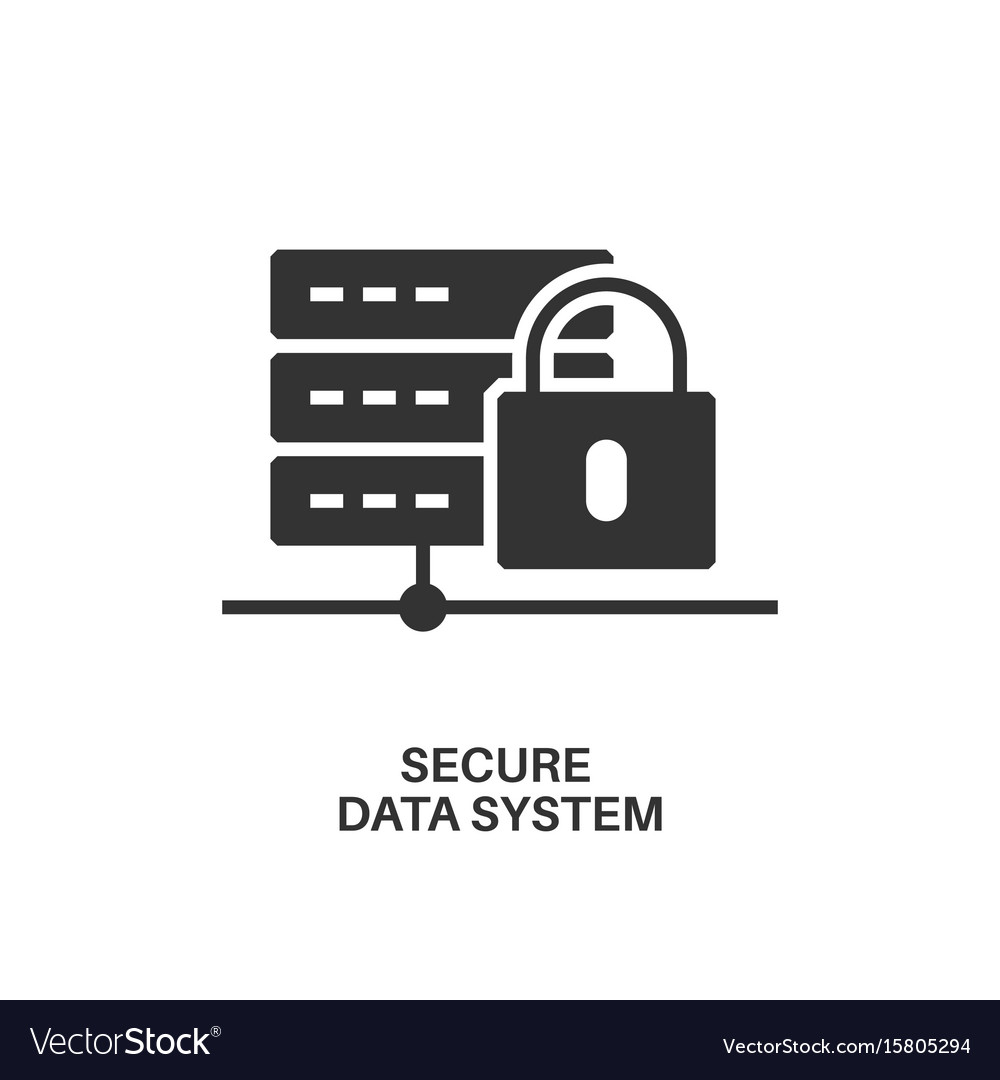 Secure data system icon