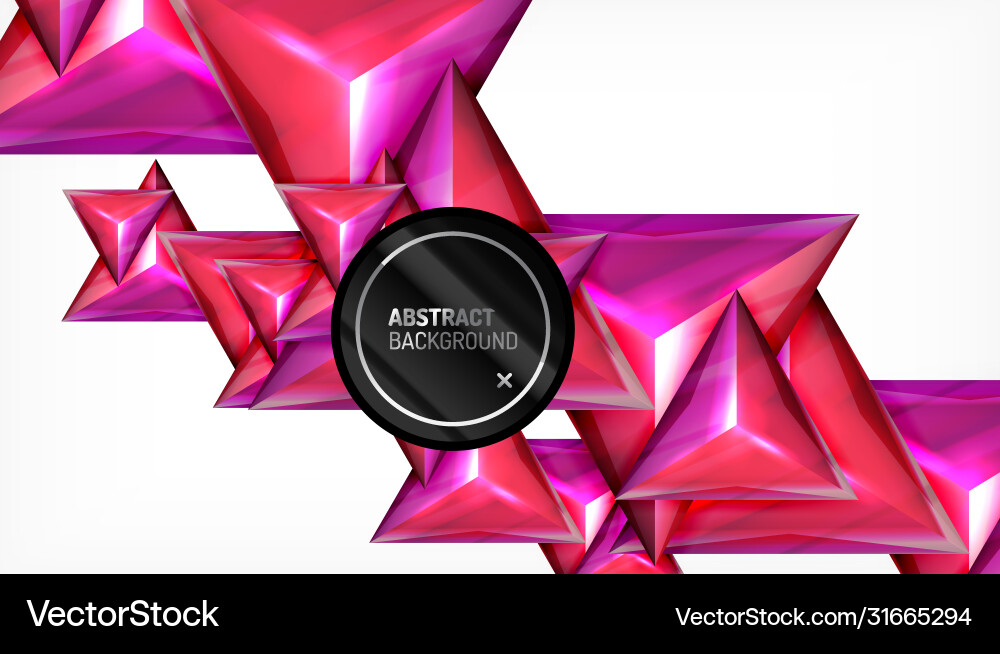 Triangle geometric abstract background Royalty Free Vector