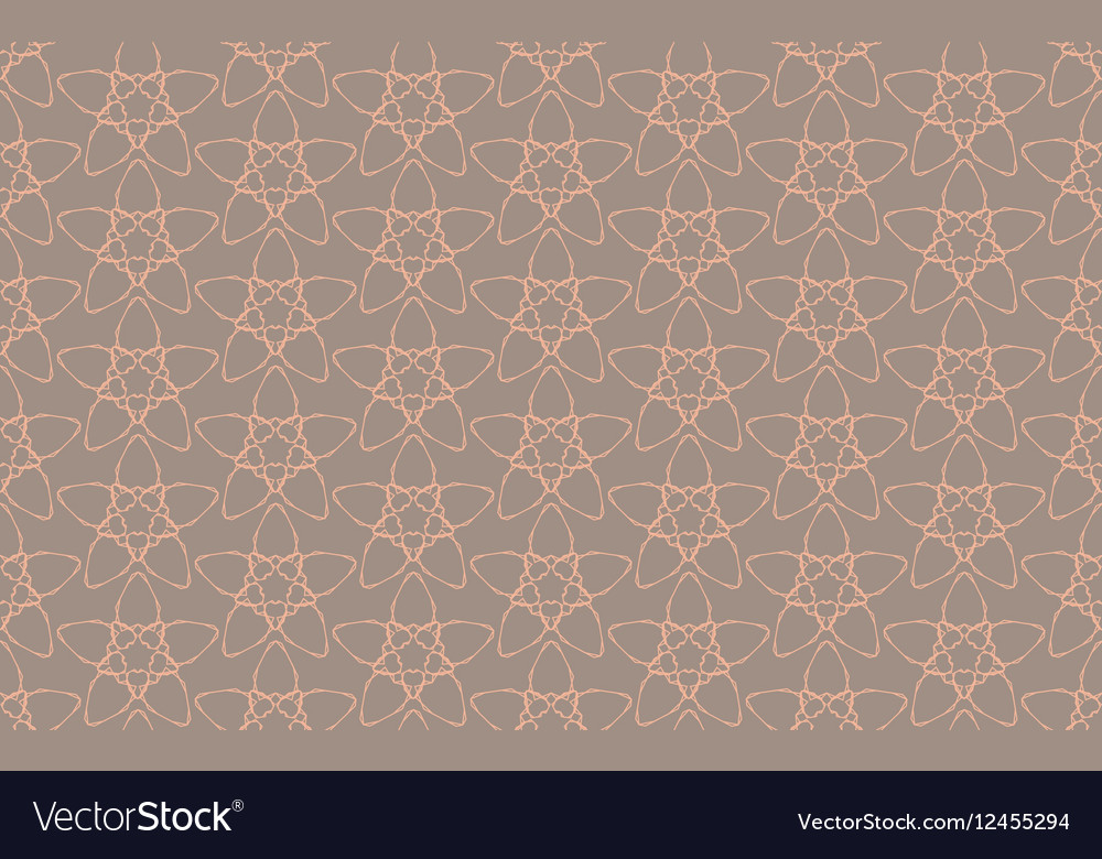 Vintage abstract geometric star pattern