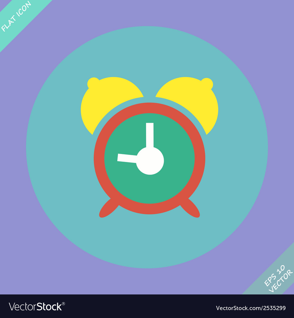 Alarm clock icon Royalty Free Vector Image VectorStock