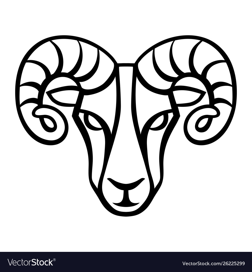 aries-zodiac-sign-black-horoscope-symbol-vector-image