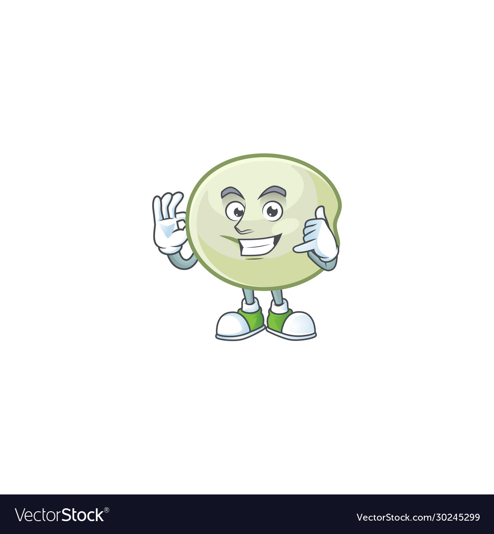 Call me funny green hoppang mascot picture style