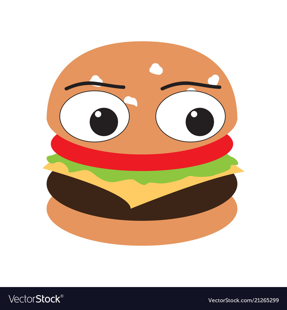 Isolated burger emote