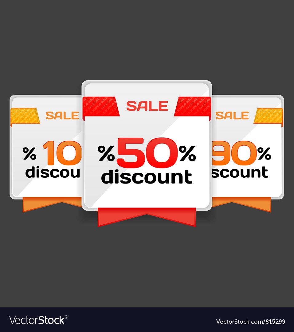 Sale or discount tag Royalty Free Vector Image