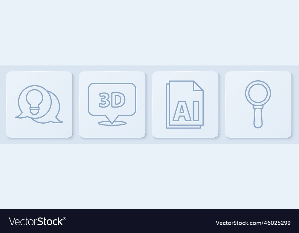 Set line light bulb with concept of idea ai file vector image Set line light bulb with concept of idea ai file