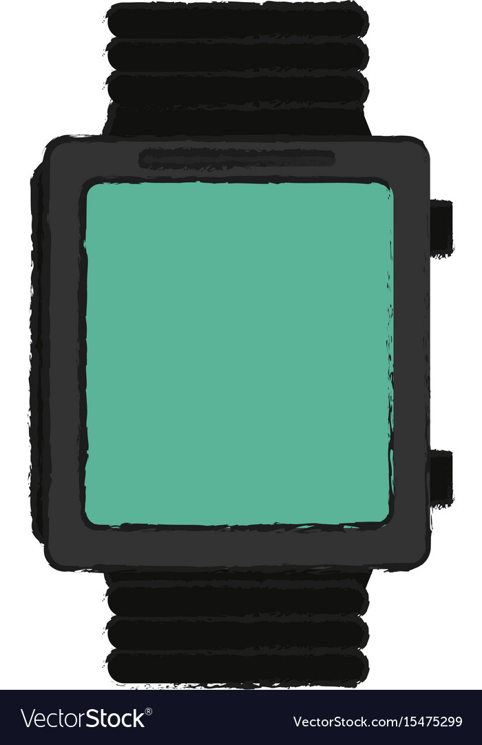 Smartwatch with blank screen icon image