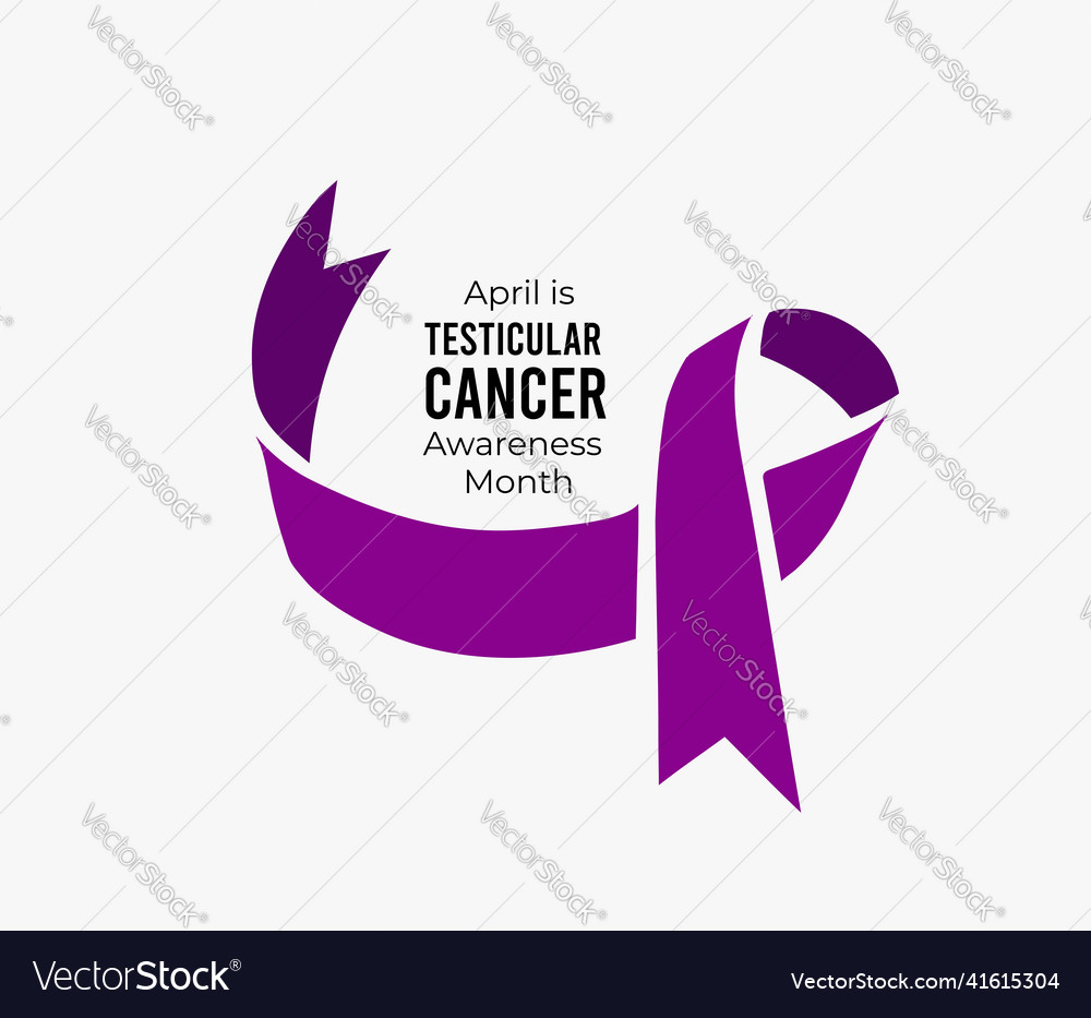 April is testicular cancer awareness month Vector Image