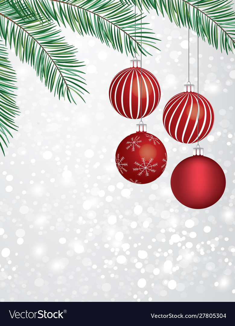 Christmas tree balls Royalty Free Vector Image