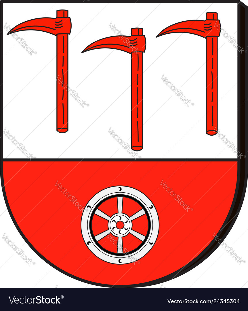 Coat of arms gau-bickelheim in alzey-worms Vector Image