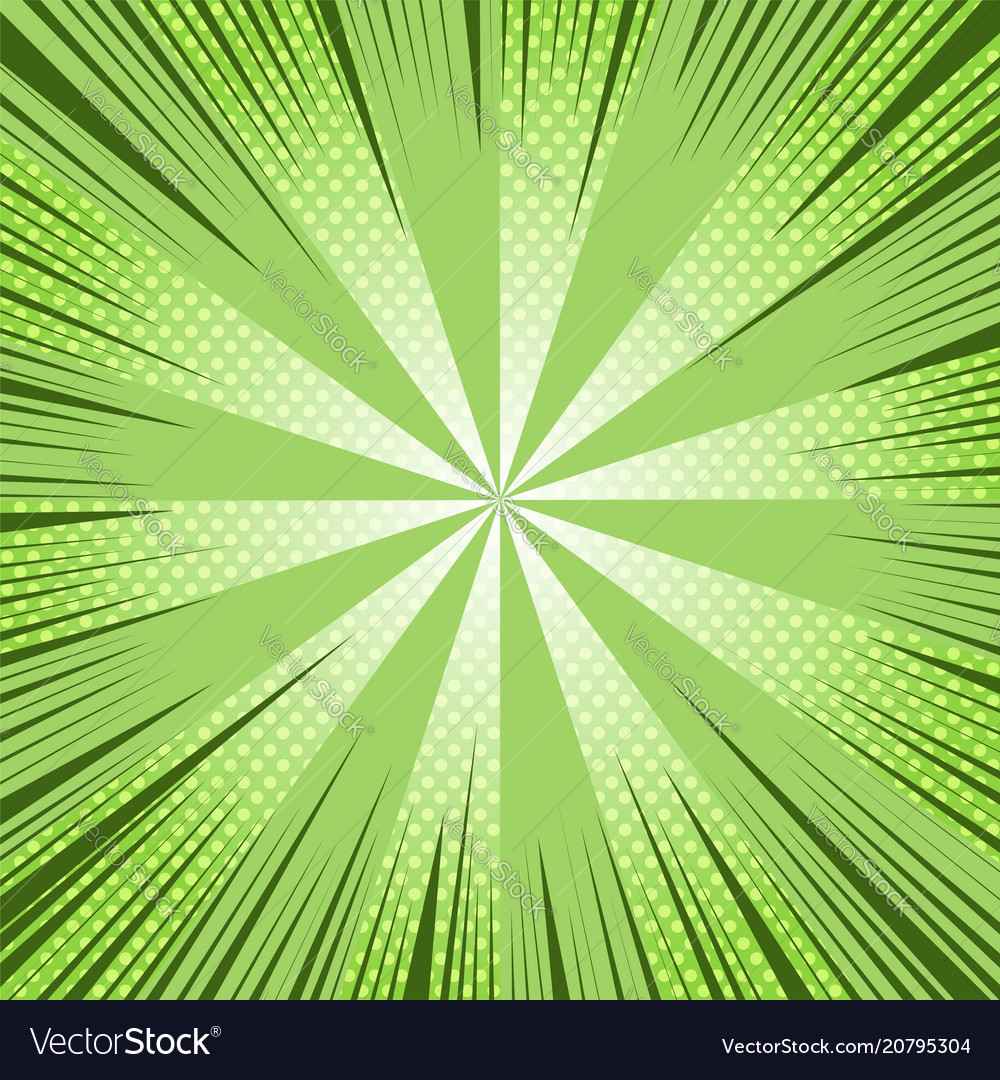 Comic book page green template Royalty Free Vector Image