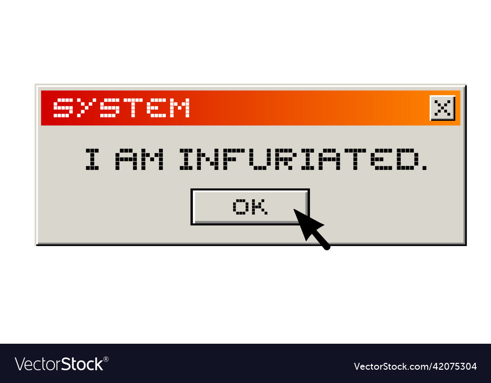 Computer rebel message vector image Computer rebel message