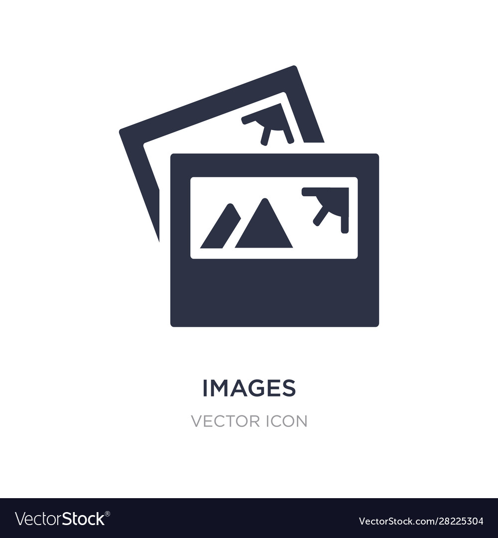 Images icon on white background simple element vector image Images icon on white background simple element