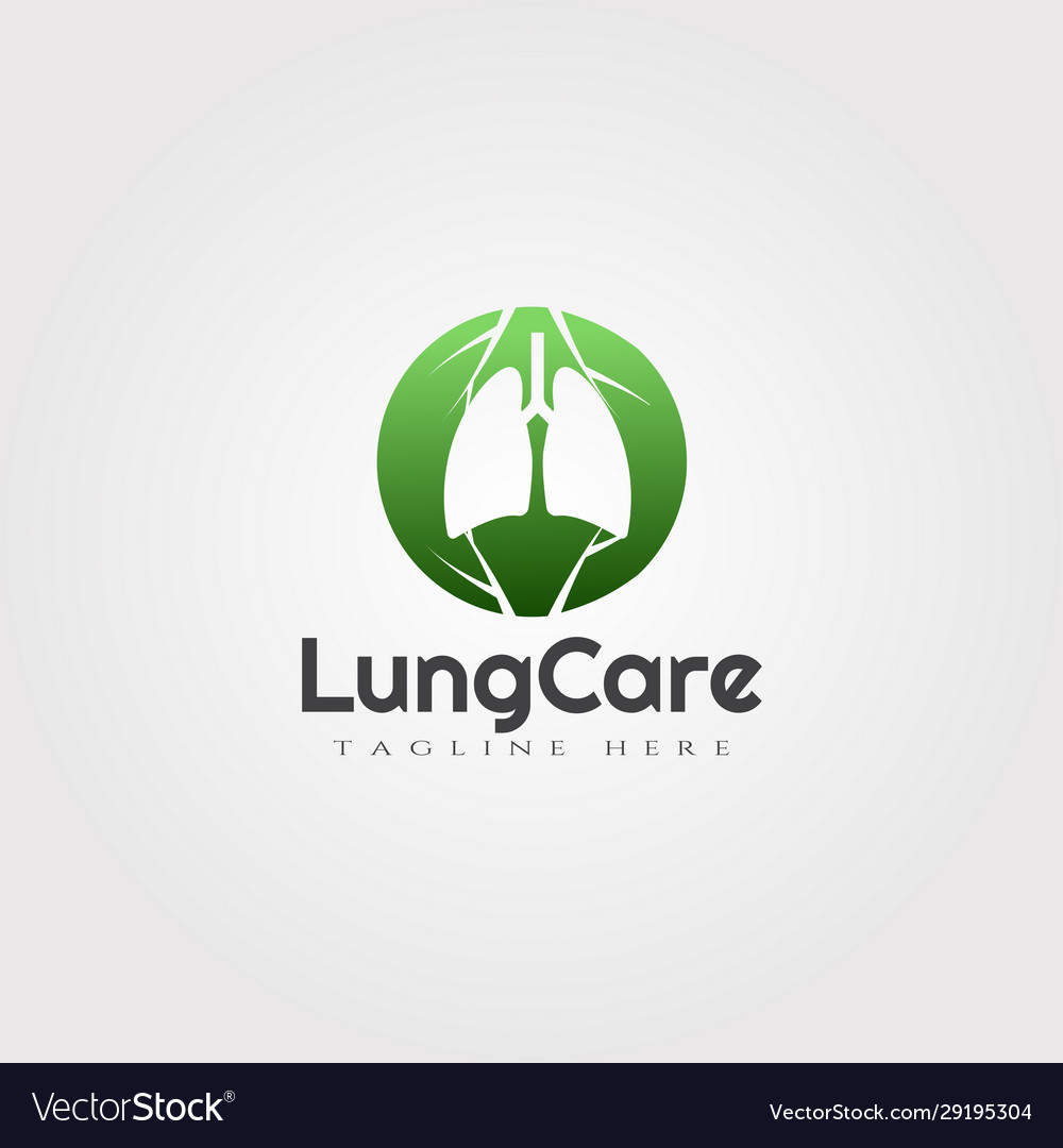 Lung care logo designhealthcare and medical icon