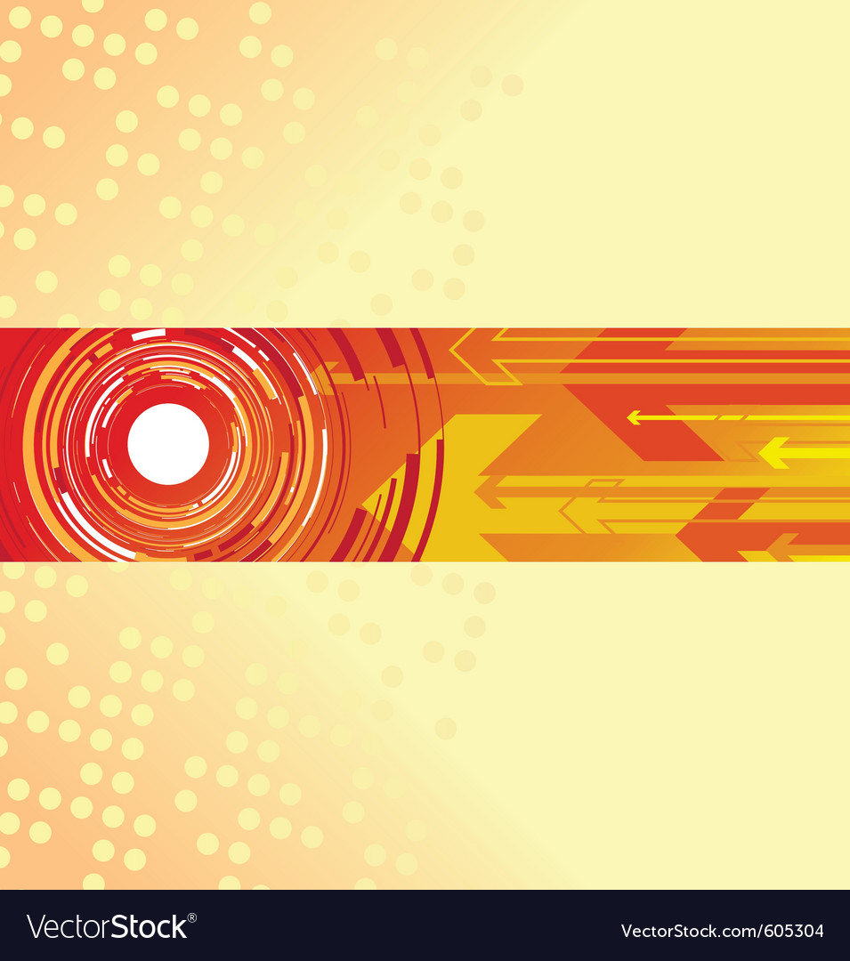 Red Circle with Arrow Vector