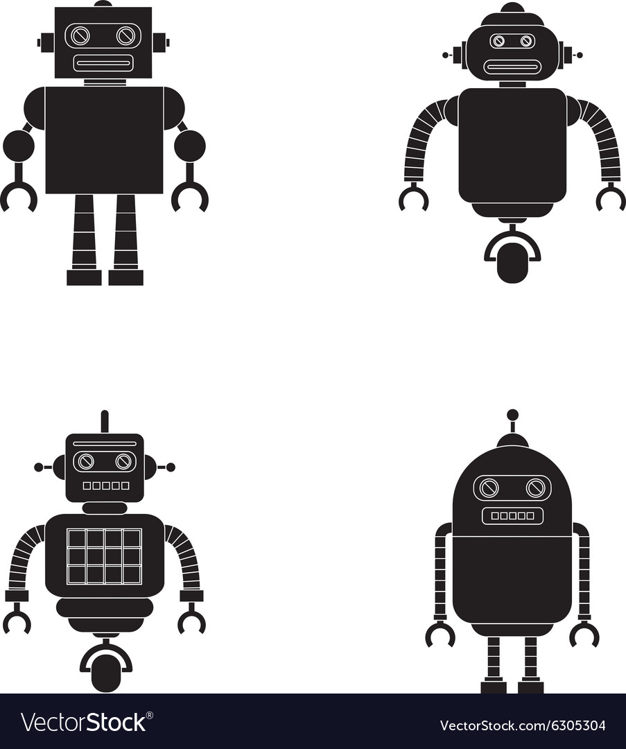 Robots Royalty Free Vector Image - VectorStock