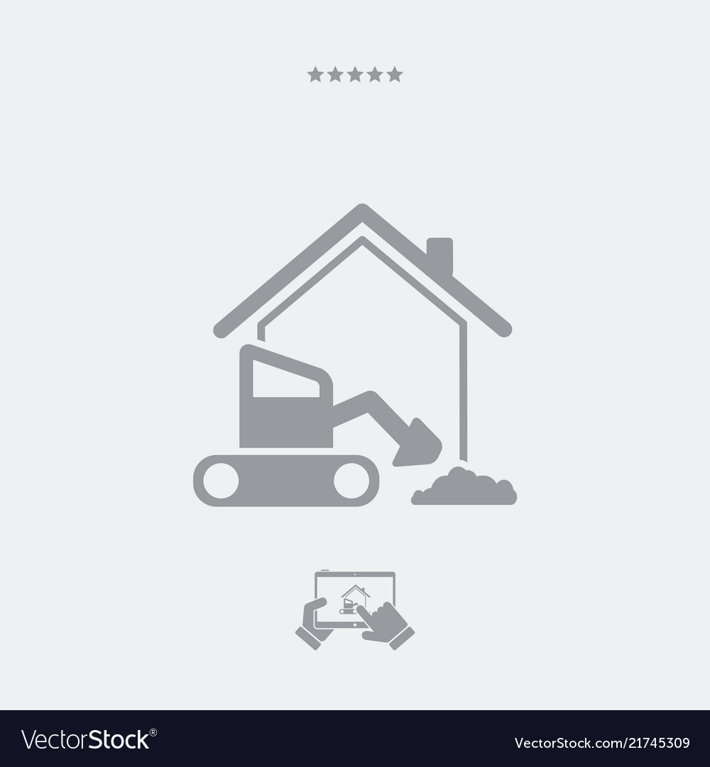 Building concept - web icon vector image Building concept - web icon