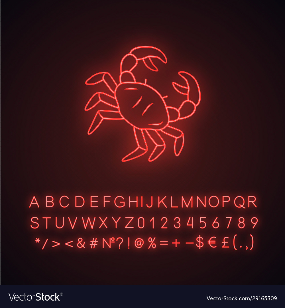 neon crab light