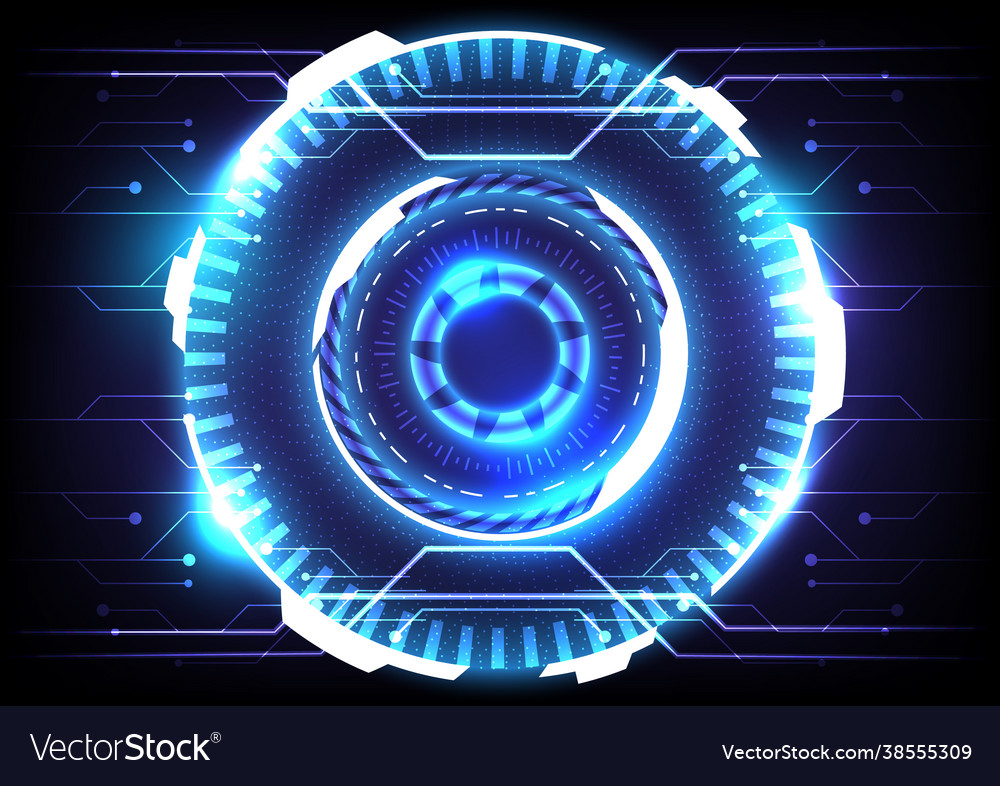 Element computer data abstract hologram vector image Element computer data abstract hologram