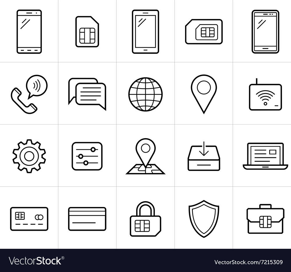 Mobile network operator icons