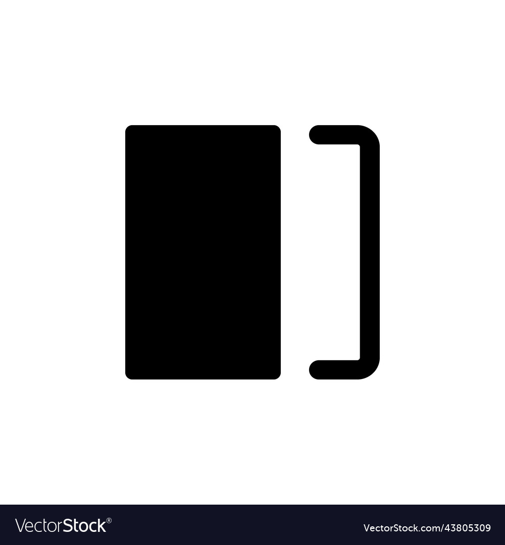 Overlay black glyph ui icon Royalty Free Vector Image