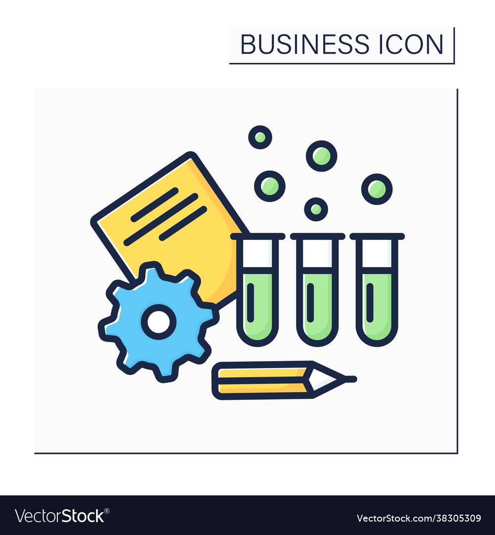Testing color icon vector image Testing color icon