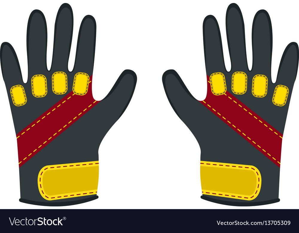 Download Winter gloves for extreme sports - snowboard Vector Image