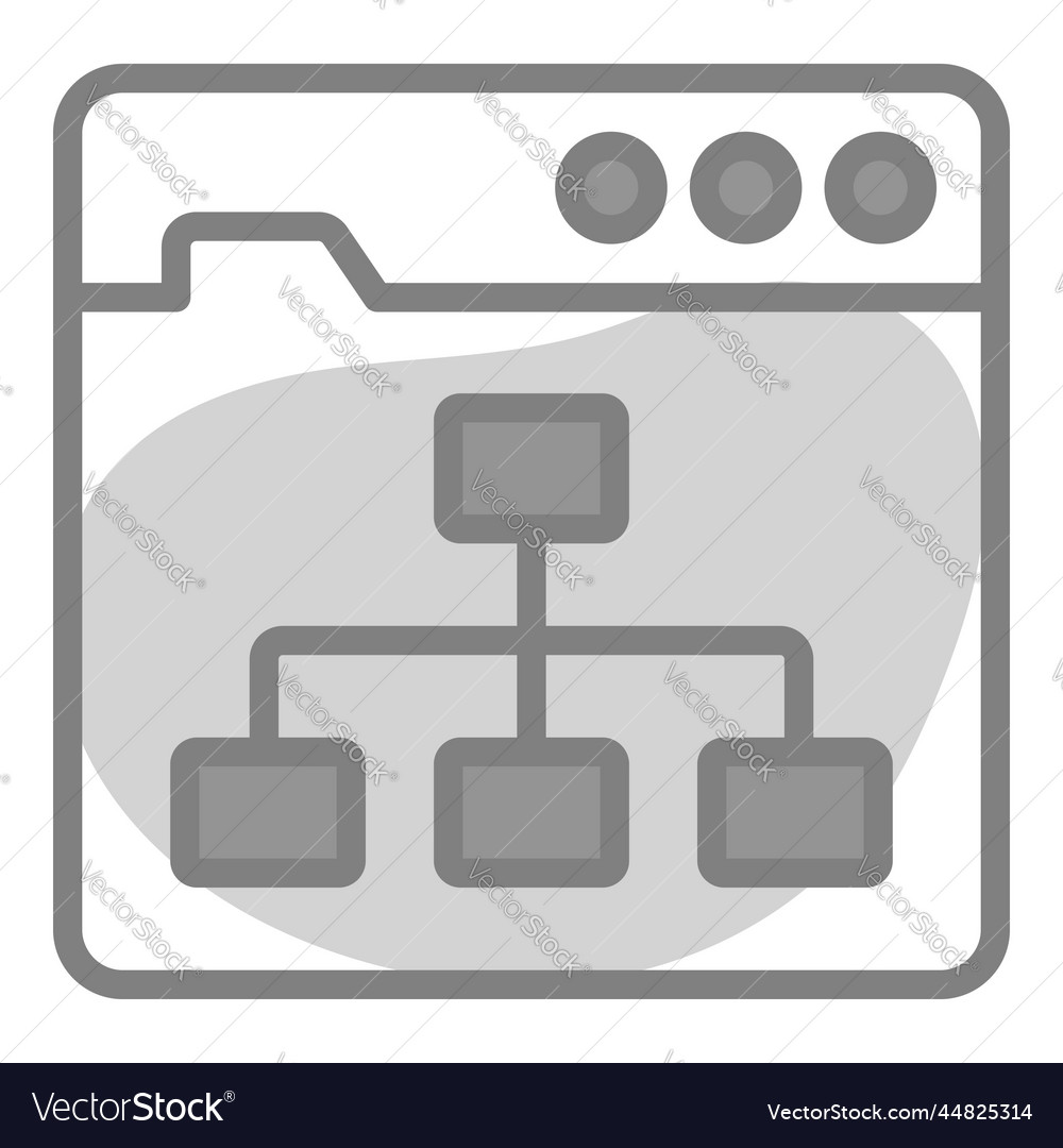 Algorithm icon user interface as a simple sign