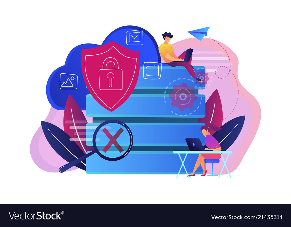 Data protection concept Royalty Free Vector Image