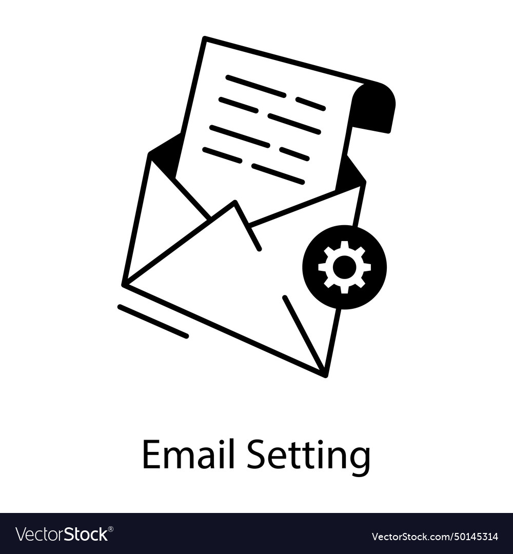 Email advertising linear icon