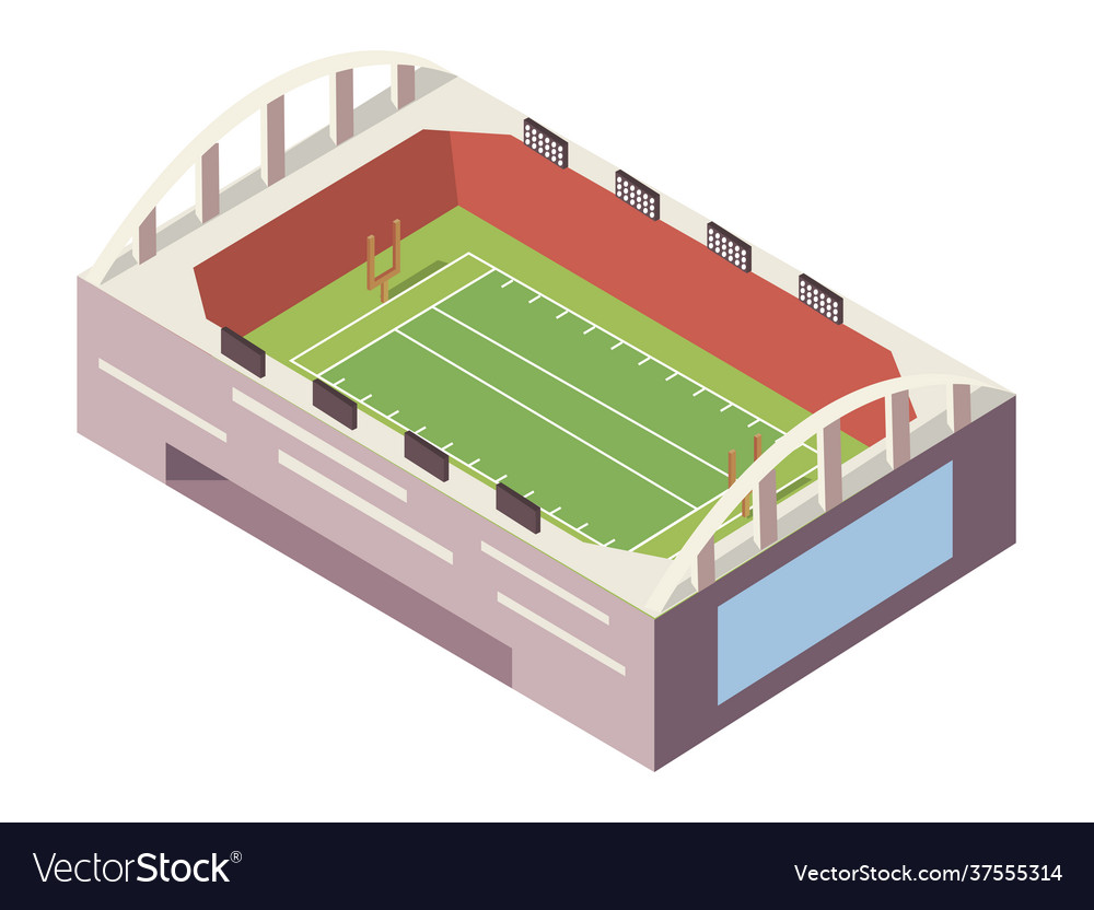 Stadium football isometric