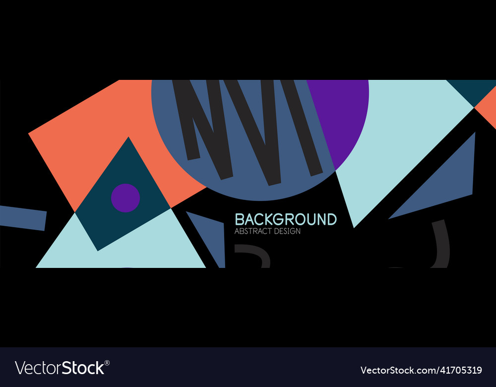 Abstract background blocks lines triangles vector image Abstract background blocks lines triangles