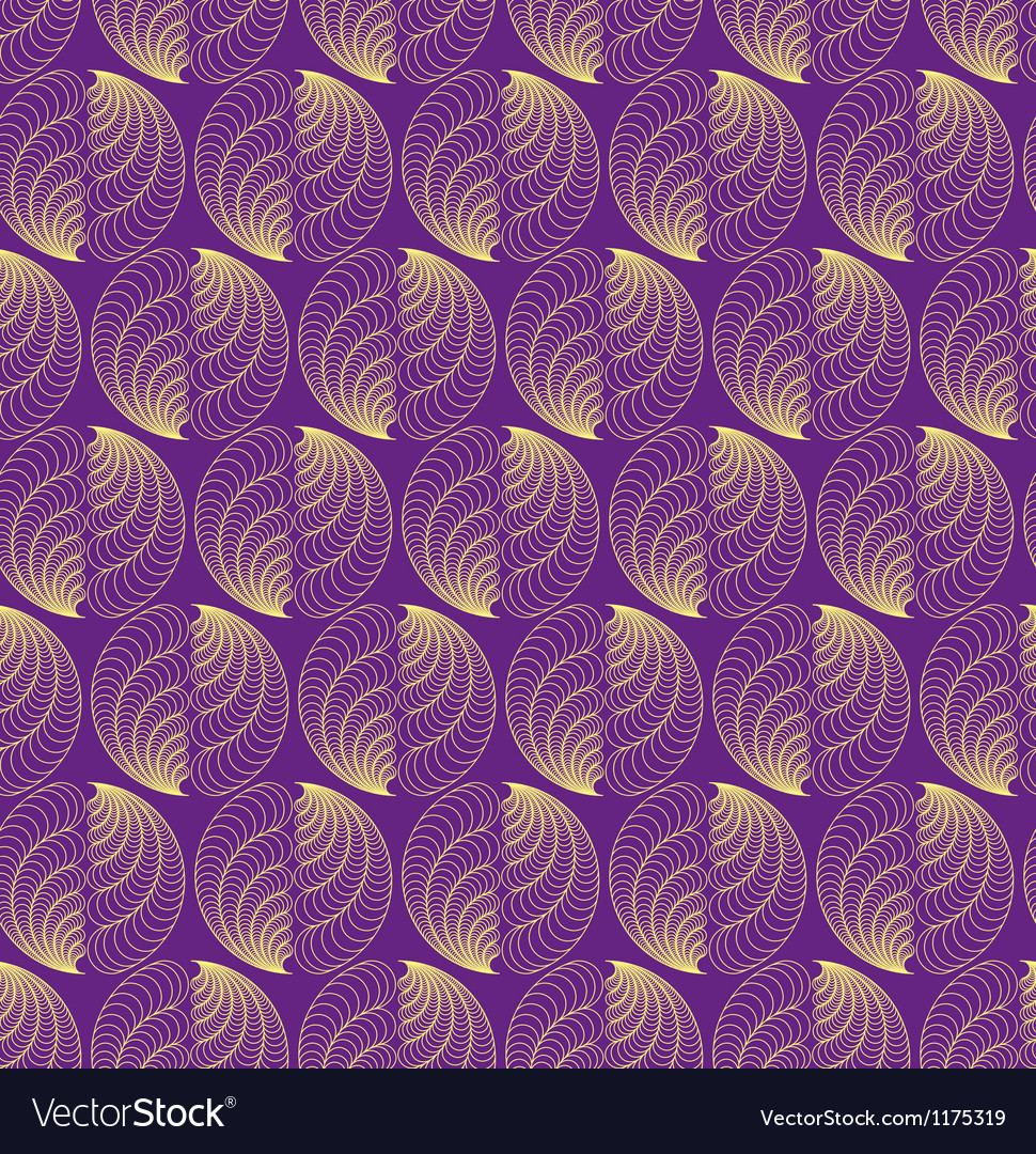 Abstract seamless pattern with feathered figures