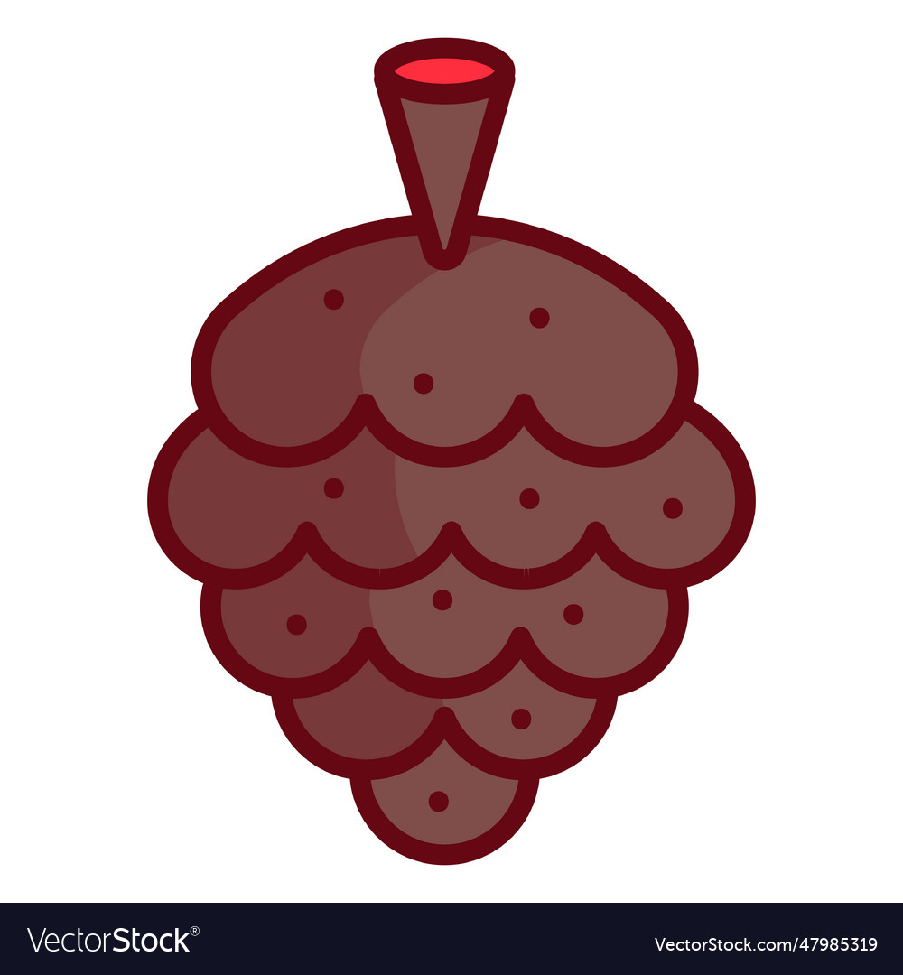 Christmas Pine Cone Royalty Free Vector Image VectorStock